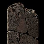 Restored stele