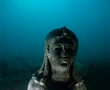 One of the finest finds in Abukir Bay is the remarkable dark stone statue of a 3rd century Ptolemaic queen, very probably Cleopatra II or Cleopatra III, wearing the tunic of the goddess Isis.